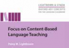 Background books – Focus on Content-Based Language Teaching student in classroom