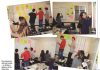 Four walls, four boards student in classroom