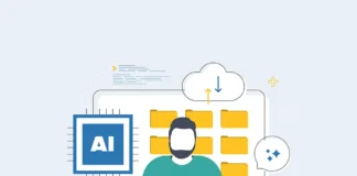 Man using AI illustration