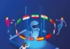 Reconsidering student motivation in the age of AI AI robot and human users with multiple national flags