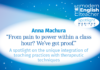 “From pain to power within a class hour? We’ve got proof.” Webinar announcement with the title 'From pain to power within a class hour? We’ve got proof.' by Anna Machura, focusing on the integration of teaching practices with therapeutic techniques.