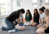 The day TBLT died Instructor Demonstrating CPR Techniques to a Diverse Group of Pupils in Training