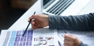 Lessons from Leo Jones: what vintage ELT materials can still teach us (Part 2) A hand holding a pencil against a chart