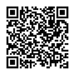 A black and white QR code square on a white background.
