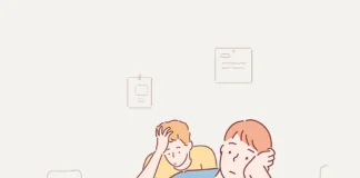 NeuroBreaks in the language classroom illustration of two boys looking confused in classroom