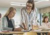 Pivotal paragraphs Teacher watching over students work