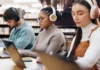 Doing or actually teaching listening? students with headphones and laptops