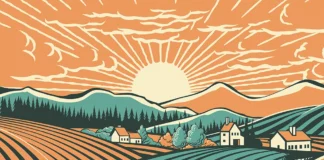 How are you today? sun rising illustration