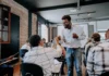 Launching a career in ELT teacher and student fist bump