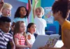 Reading readiness young children in classroom
